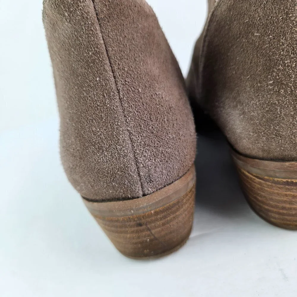 Lucky Brand Fahmida Tan Suede Pull On Ankle Boot 9
